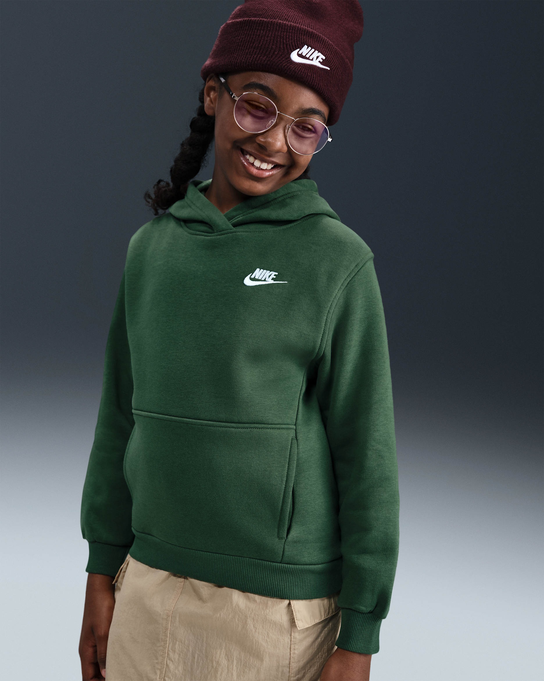 Nike Sportswear Club Fleece Big Kids' Pullover Hoodie. Nike.com